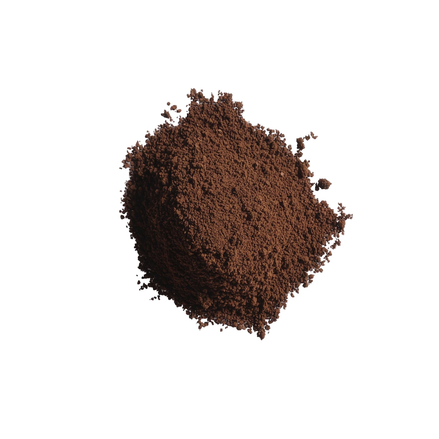 Close-up of Vitality Mushroom Coffee ground medium roast. Rich blend with mushroom benefits for energy, focus, and full-bodied flavor.