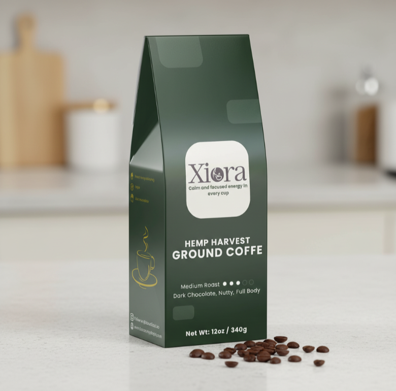 Close-up of Vitality Mushroom Coffee ground